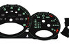 FVD Brombacher Instrument Face Set 997.1 Turbo - Black / Pantone 353C Tickmarks - Tiptronic - KPH