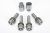 Felgenschlosssatz - Silber - für 11mm VA + 15mm HA Distanzen