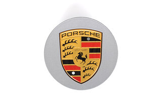 Center cap silver, coloured crest