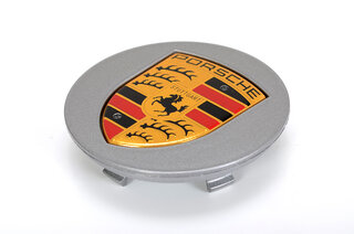 Center cap silver, coloured crest
