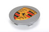 Center cap silver, coloured crest
