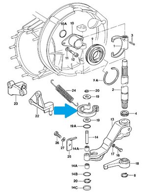 Clutch Arm Helper Spring 930