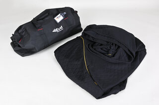 Brombacher Exclusive Cover 914-4 and 914-6 black, yellow thread, with storage bag, without Logo
