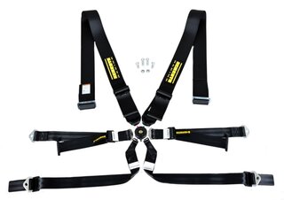 Schroth 6 point belt Profi 3x2 ( FIA ) Model 991/ 992 black with twist lock