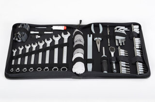 Tool bag ( complete ) leather black