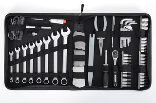 Tool bag ( complete ) leather black