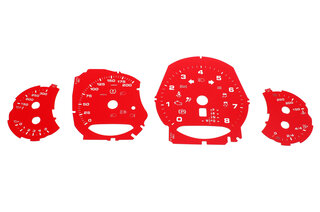 Instrument Face Set 991.2 GTS - Guards Red - PDK - MPH - Tach Logo Backlit