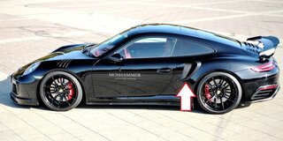 Lufteinlass-Satz 991Turbo - Downforce RS - seitlich - Schwarz Matt