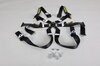 Schroth 6 point belt Profi 2x2 ( FIA ) Model 981/ 718 - Black - (HANS w/ 2" shoulder belts)