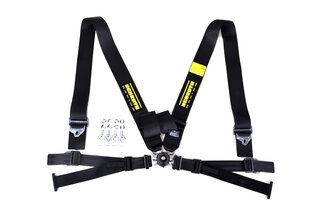 Schroth 4 Punkt Gurt Profi 2 ASM 76/50mm rechts schwarz  FIA, mit Flexibelt