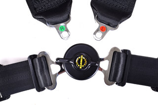 Schroth 4 Punkt Gurt Profi 2 ASM 76/50mm rechts schwarz  FIA, mit Flexibelt