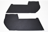 Türverkleidungssatz 911 (2.4L) 72-73 Kunstleder schwarz strukturiert original Porsche mit Keder L+R