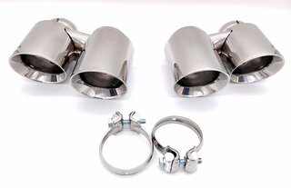 Exhaust Tip Set 991.1 - S Model - Stainless Steel - Ø 2x 89mm per Endtip