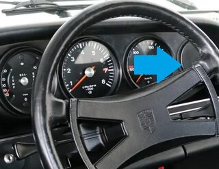 Clock Delete Plate - From 1973 2.7 L Lightweight RS Model (M491)