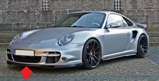 Front Spoiler 997.1 Turbo and 997.2 Turbo / S - Moshammer - Black