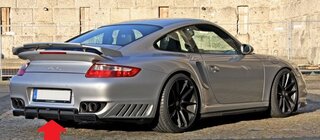 Rear Diffusor 997.1 Turbo - Moshammer - Black, for paint