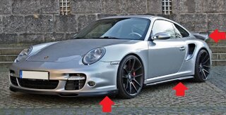 Body Kit 997.1 Turbo - Moshammer - Downforce Aero Kit - Black, for paint