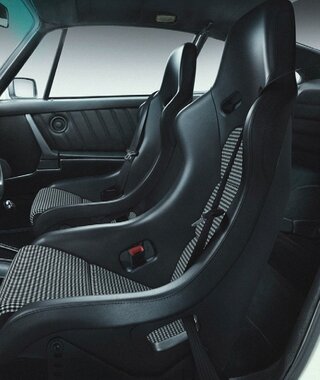 Pole Position Classic (ABE) Leder schwarz / Stoff Pepita