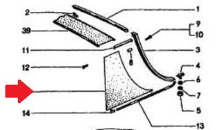 Vinyl Roof Trim 914 / 914-6 - Left - New Old Stock