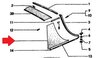 Vinyl Roof Trim 914 / 914-6 - Left - New Old Stock
