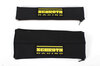 Schroth Gurtpolster (1 Paar) 50 mm, schwarz, Racing Logo gelb