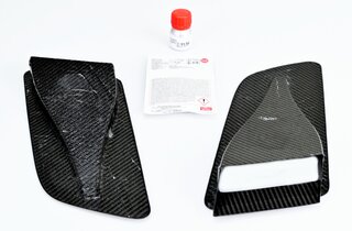 TechArt Front Hood NACA Duct Set 991.2 GT2 RS / 991.2 GT3 RS - Visible Carbon - Glossy Finish