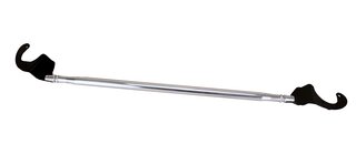 Front Strut Brace 991.1/ 991.2/ GT3 RS - Aluminum - Black Mounting Brackets + Silver Bar