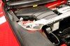 Front Strut Brace 991.1/ 991.2/ GT3 RS - Aluminum - Black Mounting Brackets + Silver Bar