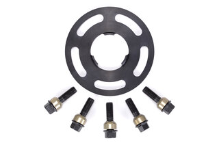 Wheel Spacer - 7 mm - Hub Centric - Anodized with Bolts - Black - Sold Individually
