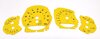 Instrument Face Set 991.1 GT3 RS - Racing Yellow - PDK - MPH - With Logo Backlit