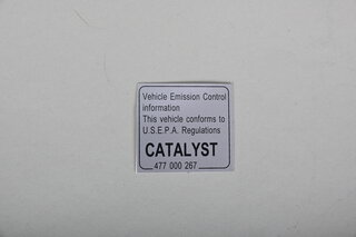 Sticker - For vehicles with catalytic converter - California (USA/Kanada)