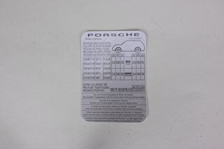 Autocollant de pression des pneus