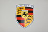 Porsche crest Metal plate Enamel 44x36cm
