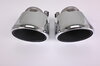 Tailpipe 1 trim set for exhaust tailpipes - Silver - 991.2 /S /GTS /  (176))