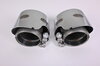 Tailpipe 1 trim set for exhaust tailpipes - Silver - 991.2 /S /GTS /  (176))
