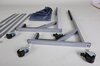 Chariot pour Hardtop avec blocage des roues, gris argent avec peinture époxi inclus toile couverture