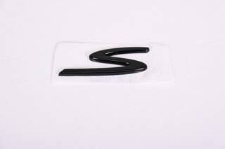 Logo "S" high gloss black - 992.1 Carrera / 992 Turbo/S / 9J1 Taycan