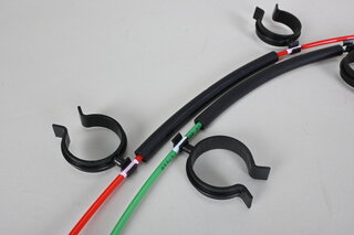 Wire harness suspension pump