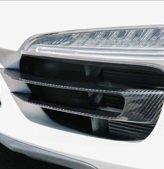 Air Duct Splitter Set Front Bumper - Carbon Fiber - 991.1 C2/S/C4/S