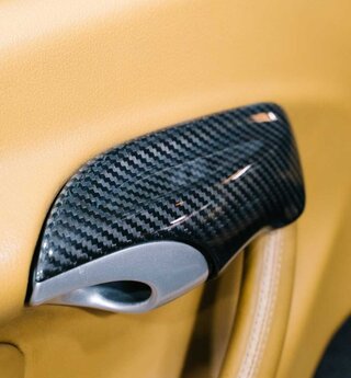 Interior Door Handle Trim Set (2 pieces) - Carbon Fiber - 986 Boxster