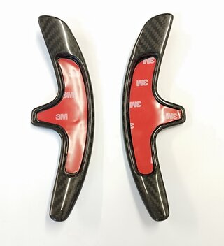 Jeu palettes changement de vitesses (2 pièces) - carbone design - 991.1 / 981 Boxster/Cayman