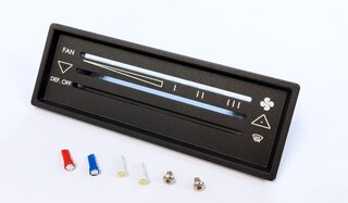 HVAC Control Switch - Aluminium Black - 911/912 US/ 930 1974-89