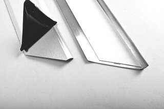 Door Sill Set 911 SC - Rennline - Stainless Steel - Silver - SC Logo