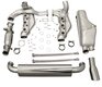 Abgasanlage komplett mit Einzelendrohr - Edelstahl - Schalldämpfer lackiert - TÜV - 964 C2/C4