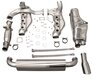 Ligne d'échappement complète inox - bypass cata - 1 sortie - silencieux poli (avec TÜV) - 964