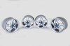 Jeu de jantes (4pièces) - Style Turbo - 8,5+10 x18ET52/40 couleur argent