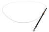 Antenna rod for automatic antenna, 900mm Toothed Cord Chrome Tip