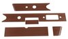 Armaturenbrettblenden Satz (5-teilig) - 3-Schicht Mahagoniholz - 911/ 912 -1968