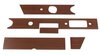 Armaturenbrettblenden Satz (5-teilig) - 3-Schicht Mahagoniholz - 911/ 912 -1968