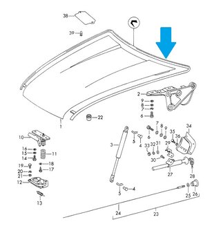 Dichtung Fronthaube 1966-73
